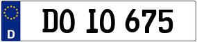 Truck License Plate